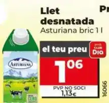 Dia Asturiana - leche desnatada oferta