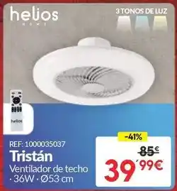 Embargos a lo bestia Helios - tristán ventilador de techo oferta