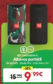 Embargos a lo bestia T&g - altavoz portátil bluetooth, radio fm, usb/micro sd oferta