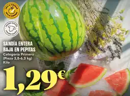 Gadis Sandía entera baja en pepitas oferta