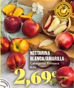 Gadis Nectarina blanca/amarilla oferta