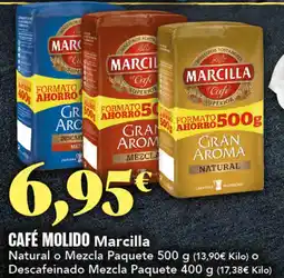 Gadis MARCILLA Café molido natural o mezcla paquete o descafeinado mezcla paquete oferta