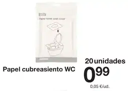 Zeeman Papel cubreasiento WC oferta