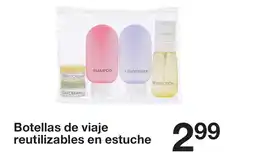 Zeeman Botellas de viaje reutilizables en estuche oferta