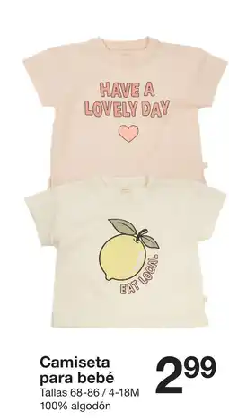Zeeman Camiseta para bebé oferta