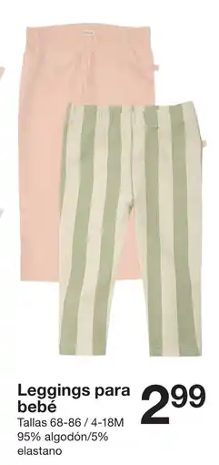Zeeman Leggings para bebé oferta