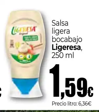 LIGERESA Salsa ligera bocabajo