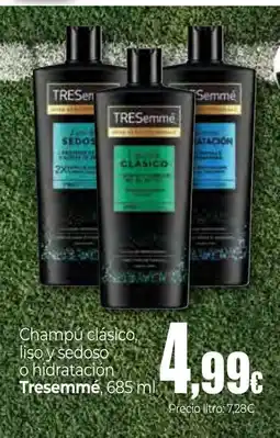 Unide Supermercados TRESEMMÉ Champú clásico, liso y sedoso o hidratación oferta