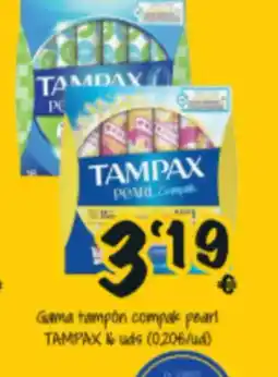 Cash Fresh TAMPAX Gama tampon compak pearl oferta