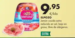 Supermercados Lupa ELPOZO Jamón cocido extra reducido en sal, bajo en grasa, libre de alérgenos. oferta