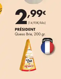 Supermercados Lupa PRÉSIDENT Queso Brie oferta