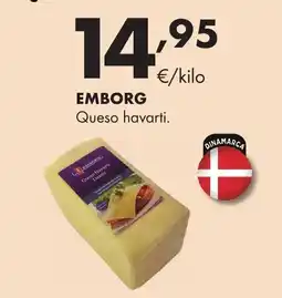 Supermercados Lupa EMBORG Queso havarti oferta