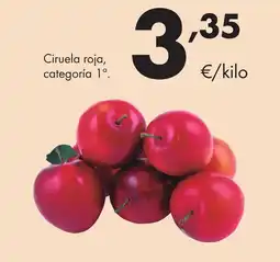Supermercados Lupa Ciruela roja, categoría 1° oferta