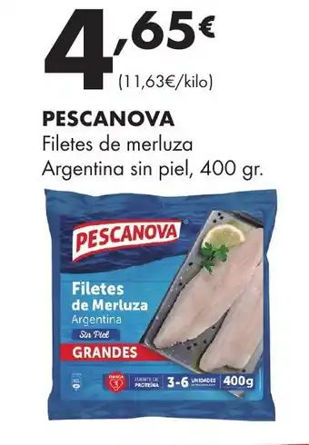 Supermercados Lupa PESCANOVA Filetes de merluza Argentina sin piel oferta