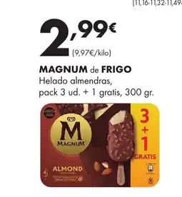 Supermercados Lupa MAGNUM de FRIGO Helado almendras oferta