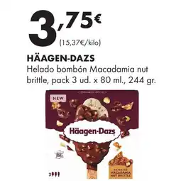 Supermercados Lupa HÄAGEN-DAZS Helado bombón Macadamia nut brittle oferta