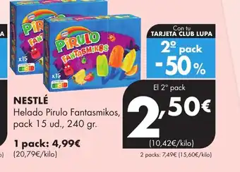 Supermercados Lupa NESTLE Helado Pirulo Fantasmikos oferta