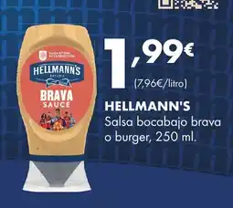 Supermercados Lupa HELLMANN'S Salsa bocabajo brava o burger oferta
