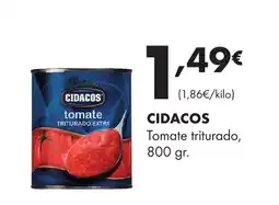 Supermercados Lupa CIDACOS Tomate triturado oferta
