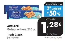 Supermercados Lupa ARTTACH Galletas Artinata oferta