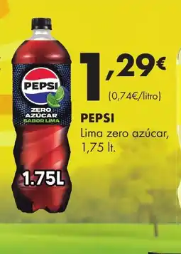 Supermercados Lupa PEPSI Lima zero azúcar oferta