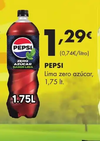 Supermercados Lupa PEPSI Lima zero azúcar oferta