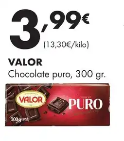 Supermercados Lupa VALOR Chocolate puro oferta