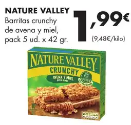 Supermercados Lupa NATURE VALLEY Barritas crunchy de avena y miel oferta