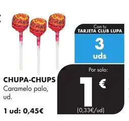 Supermercados Lupa CHUPA-CHUPS Caramelo palo oferta