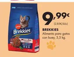 Supermercados Lupa BREKKIES Alimento para gatos con buey oferta