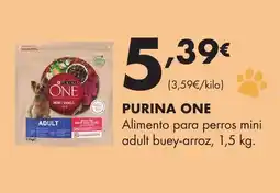 Supermercados Lupa PURINA ONE Alimento para perros mini adult buey-arroz oferta