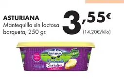 Supermercados Lupa ASTURIANA Mantequilla sin lactosa barqueta oferta