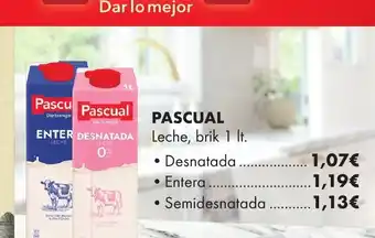 Supermercados Lupa PASCUAL Leche oferta