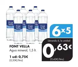 Supermercados Lupa FONT VELLA Agua mineral oferta