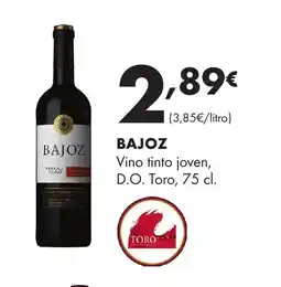 Supermercados Lupa BAJOZ Vino tinto joven, D.O. Toro oferta