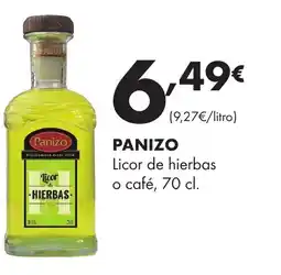Supermercados Lupa PANIZO Licor de hierbas o café oferta