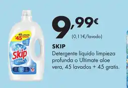 Supermercados Lupa SKIP Detergente líquido limpieza profunda o Ultimate aloe 45 lavados + 45 gratis. oferta