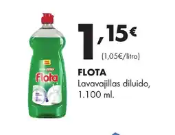 Supermercados Lupa FLOTA Lavavajillas diluido oferta