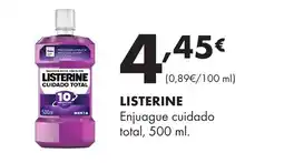 Supermercados Lupa LISTERINE Enjuague cuidado total oferta