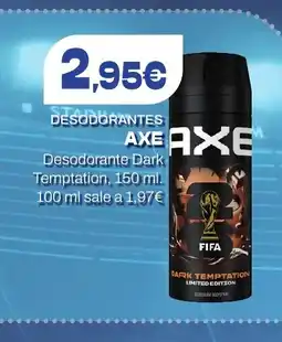 Supermercados Lupa AXE Desodorantes Dark Temptation oferta