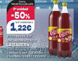 Supermercados Lupa LA CASERA Vino aromatizado oferta