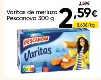 FROIZ PESCANOVA Varitas de merluza oferta