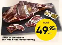 FROIZ Jamón de cebo ibérico 50% raza ibérica Froiz al cortr oferta