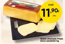 FROIZ Queso ahumado Prieto barra sandwich oferta