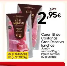 FROIZ Coren El de Castañas Gran Reserva lonchas oferta