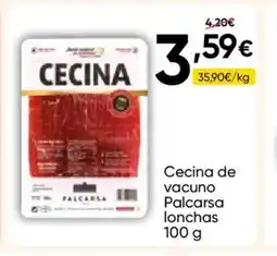 FROIZ PALCARSA Cecina de vacuno lonchas oferta
