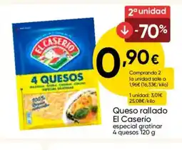FROIZ EL CASERIO Queso rallado oferta