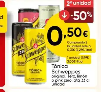 FROIZ SCHWEPPES Tónica oferta