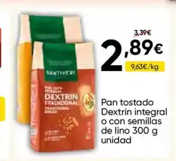 FROIZ Pan tostado Dextrín integral o con semillas de lino oferta