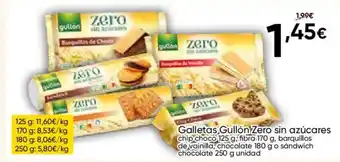 FROIZ Galletas Gullón Zero sin azúcares oferta